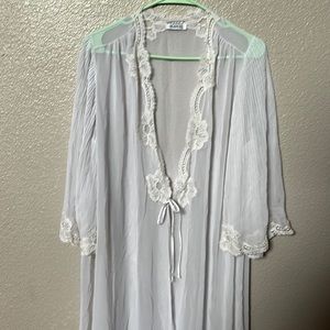 Antique white gown robe